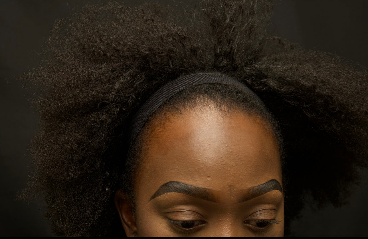 Black Adaptiband Headbands for Natural Hair - Adjustable 15 to 30 inches Non Slip Head Bands - Perfect Headband for Natural Hair Adjust To Fit 4C, Curly Hair, Locs, Sisterlocks, Afro Hairstyles.